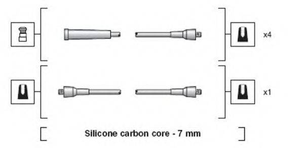 MAGNETI MARELLI 941318111182 Комплект дротів запалювання