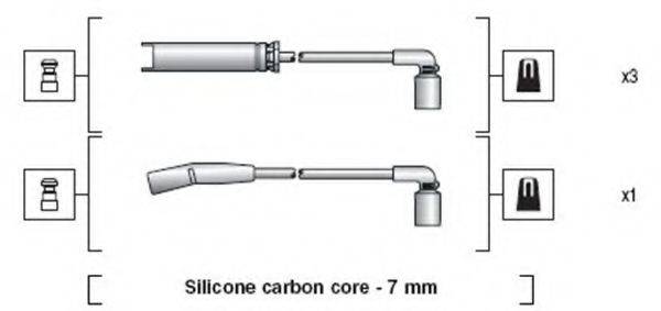 MAGNETI MARELLI 941318111273 Комплект дротів запалювання