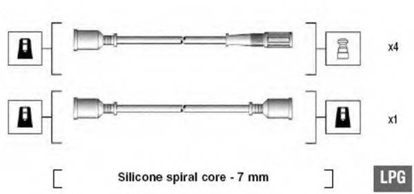 MAGNETI MARELLI 941095340585 Комплект дротів запалювання