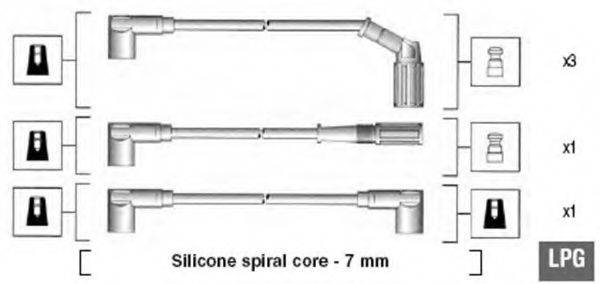 MAGNETI MARELLI 941105240647 Комплект дротів запалювання