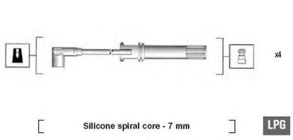 MAGNETI MARELLI 941105250648 Комплект дротів запалювання