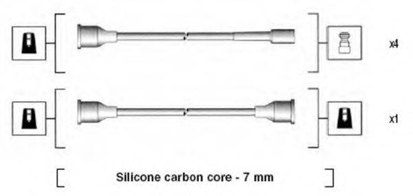 MAGNETI MARELLI 941124090662 Комплект дротів запалювання