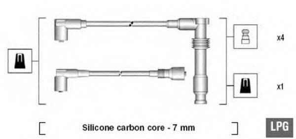 MAGNETI MARELLI 941125290681 Комплект дротів запалювання