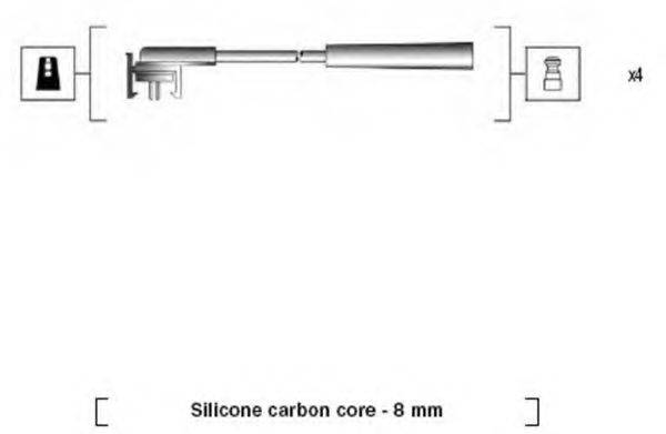 MAGNETI MARELLI 941185140772 Комплект дротів запалювання