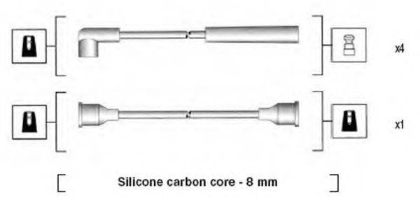 MAGNETI MARELLI 941185220778 Комплект дротів запалювання