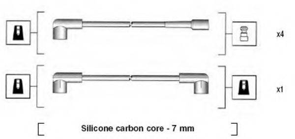MAGNETI MARELLI 941245010808 Комплект дротів запалювання
