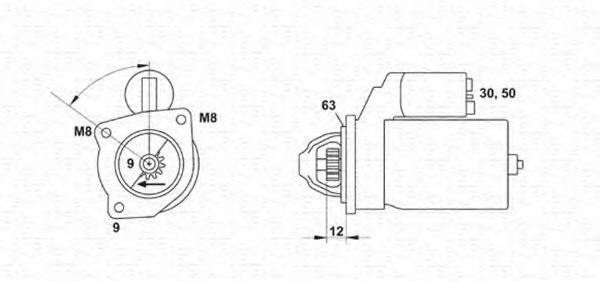 MAGNETI MARELLI 063103023010 Стартер