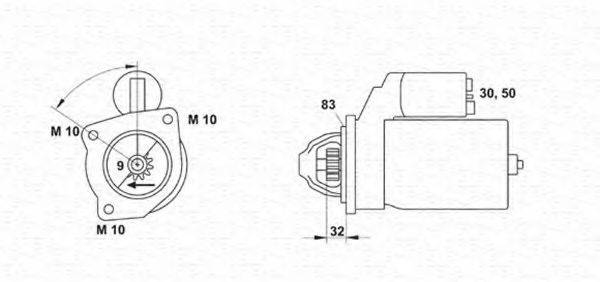MAGNETI MARELLI 063222138010 Стартер