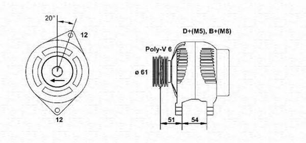 MAGNETI MARELLI 063321861010 Генератор