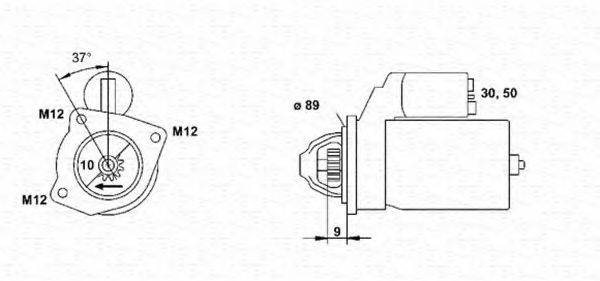 MAGNETI MARELLI 943241015010 Стартер