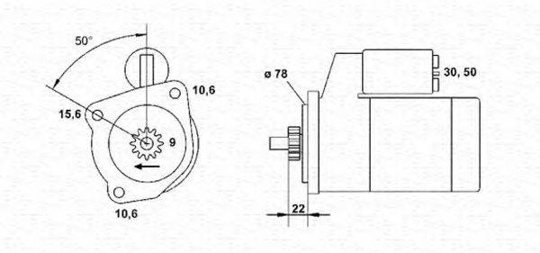 MAGNETI MARELLI 943241107010 Стартер