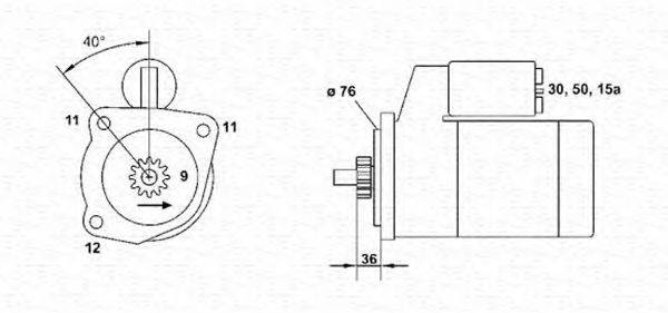 MAGNETI MARELLI 943251663010 Стартер