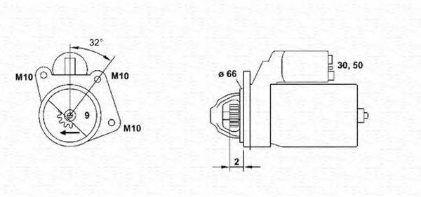 MAGNETI MARELLI 943253144010 Стартер