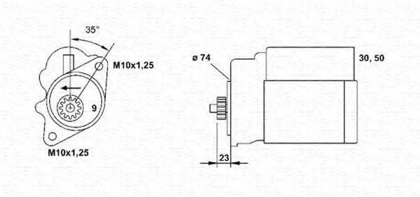 MAGNETI MARELLI 943253216010 Стартер