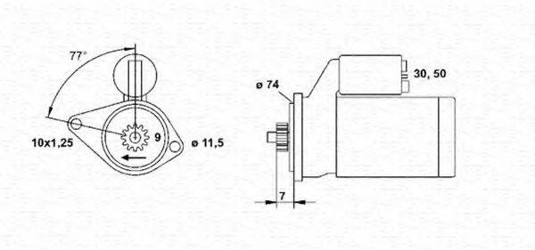 MAGNETI MARELLI 943254003010 Стартер