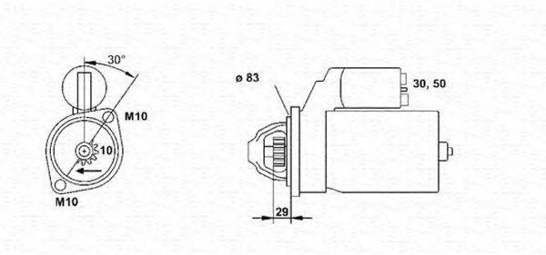 MAGNETI MARELLI 943254050010 Стартер