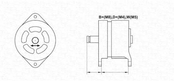 MAGNETI MARELLI 943303100010 Генератор