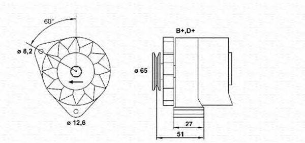 MAGNETI MARELLI 943305820010 Генератор