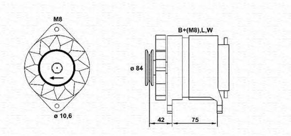 MAGNETI MARELLI 943311220010 Генератор