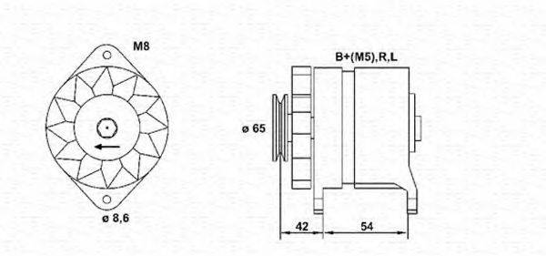 MAGNETI MARELLI 943346054010 Генератор