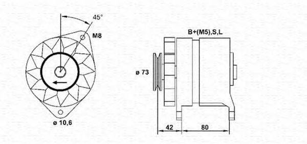 MAGNETI MARELLI 943346056010 Генератор