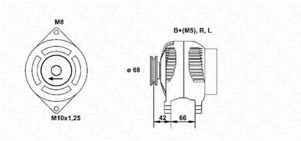 MAGNETI MARELLI 943346087010 Генератор