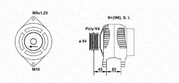 MAGNETI MARELLI 943346126010 Генератор