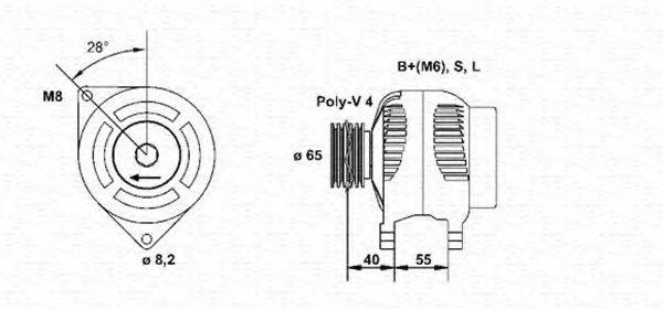 MAGNETI MARELLI 943354003010 Генератор