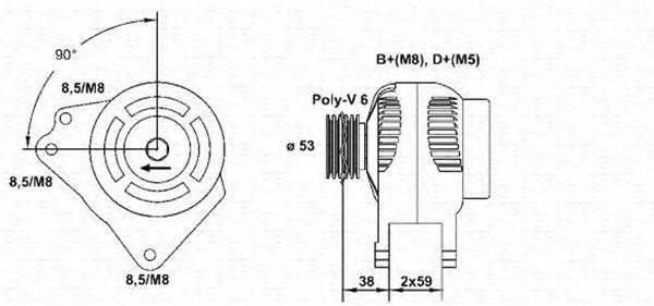 MAGNETI MARELLI 943354136010 Генератор