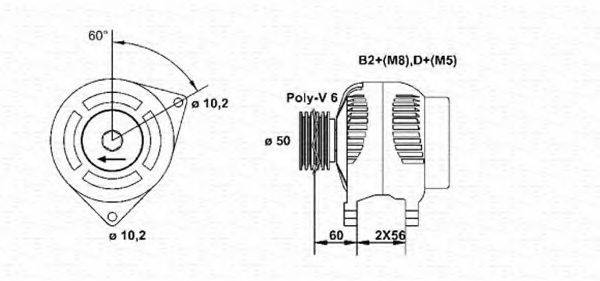 MAGNETI MARELLI 943355048010 Генератор