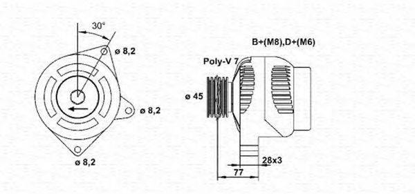 MAGNETI MARELLI 943355132010 Генератор