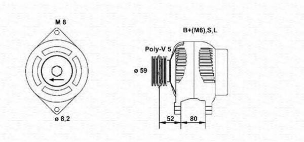 MAGNETI MARELLI 943355185010 Генератор