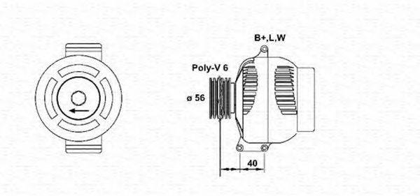 MAGNETI MARELLI 943355196010 Генератор