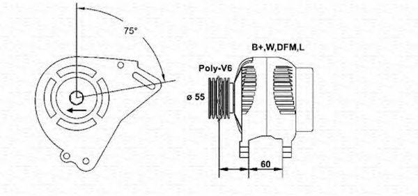 MAGNETI MARELLI 943355204010 Генератор