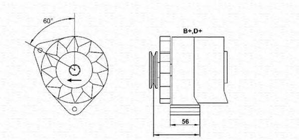 MAGNETI MARELLI 943356236010 Генератор