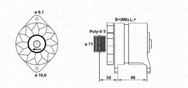 MAGNETI MARELLI 943356279010 Генератор