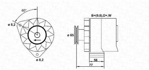 MAGNETI MARELLI 943356536010 Генератор