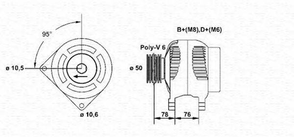 MAGNETI MARELLI 943356551010 Генератор