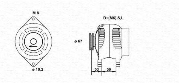 MAGNETI MARELLI 943356553010 Генератор