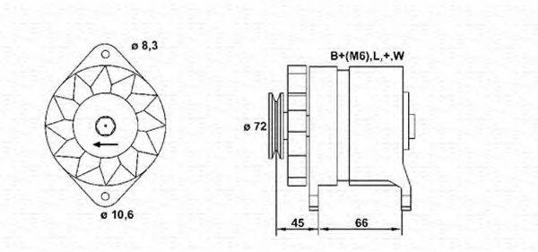 MAGNETI MARELLI 943356561010 Генератор