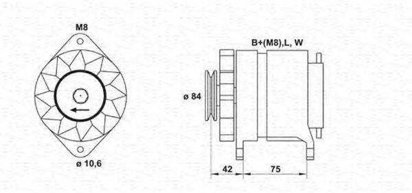 MAGNETI MARELLI 943356591010 Генератор