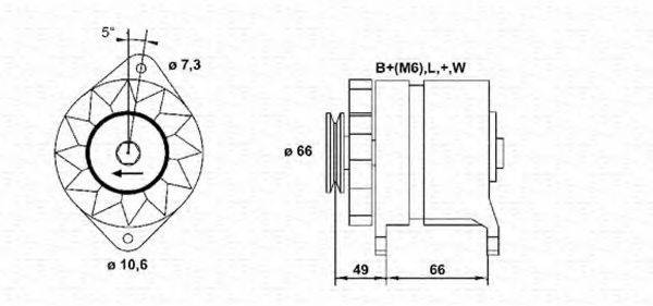 MAGNETI MARELLI 943356665010 Генератор