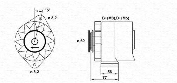 MAGNETI MARELLI 943356676010 Генератор