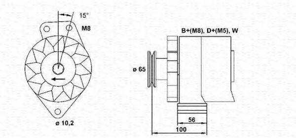 MAGNETI MARELLI 943356678010 Генератор