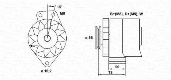 MAGNETI MARELLI 943356681010 Генератор