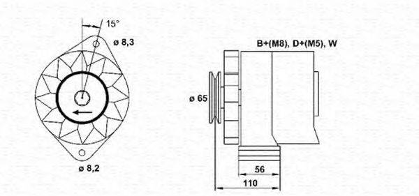 MAGNETI MARELLI 943356682010 Генератор