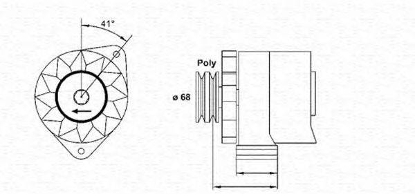 MAGNETI MARELLI 943356686010 Генератор