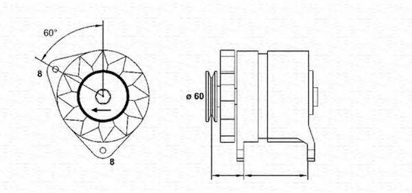 MAGNETI MARELLI 943356746010 Генератор