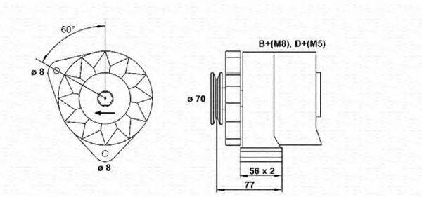 MAGNETI MARELLI 943356749010 Генератор