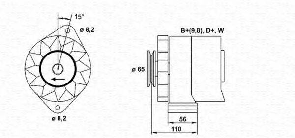 MAGNETI MARELLI 943356788010 Генератор